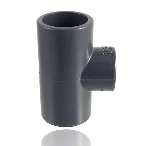 PVC U T-St&uuml;ck 90&deg;, reduziert, Klebemuffe