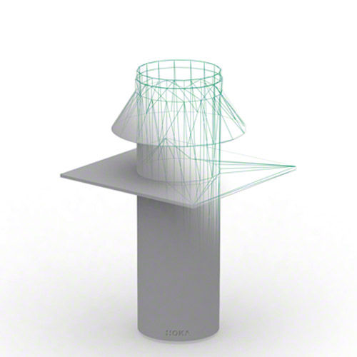 PP-EL-s Dachaufsatz 0&deg;, elektrisch leitf&auml;hig