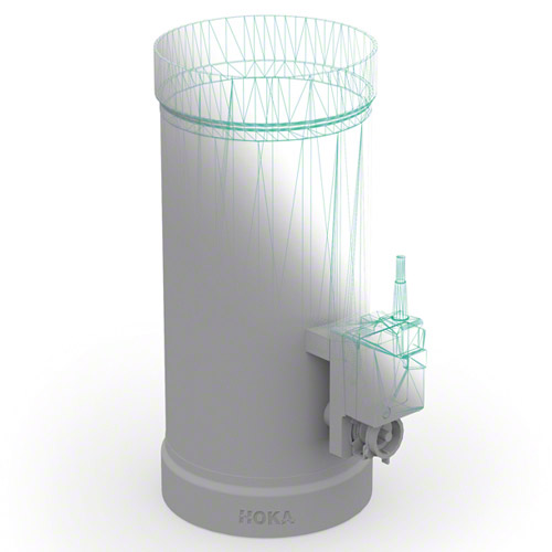 PPs Regelklappe&nbsp; mit&nbsp; Muffen vorgerichtet f&uuml;r Stellmotor, Ausf&uuml;hrung 2 mit Anschlag f&uuml;r Klappenblatt