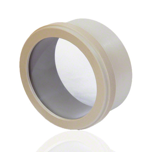 Revisionsstutzen - Handlochdeckel, Stutzen und &Uuml;berwurfmutter aus PP,&nbsp; Einlegedeckel aus PVC U Transparent