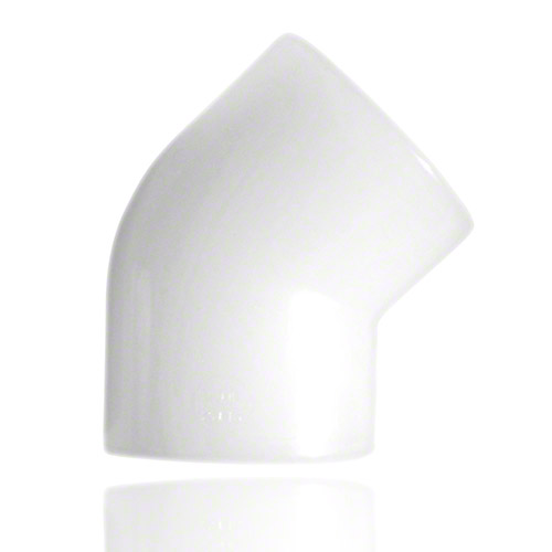 PVDF Winkel 45&deg; zum Heizlelementmuffenschwei&szlig;en